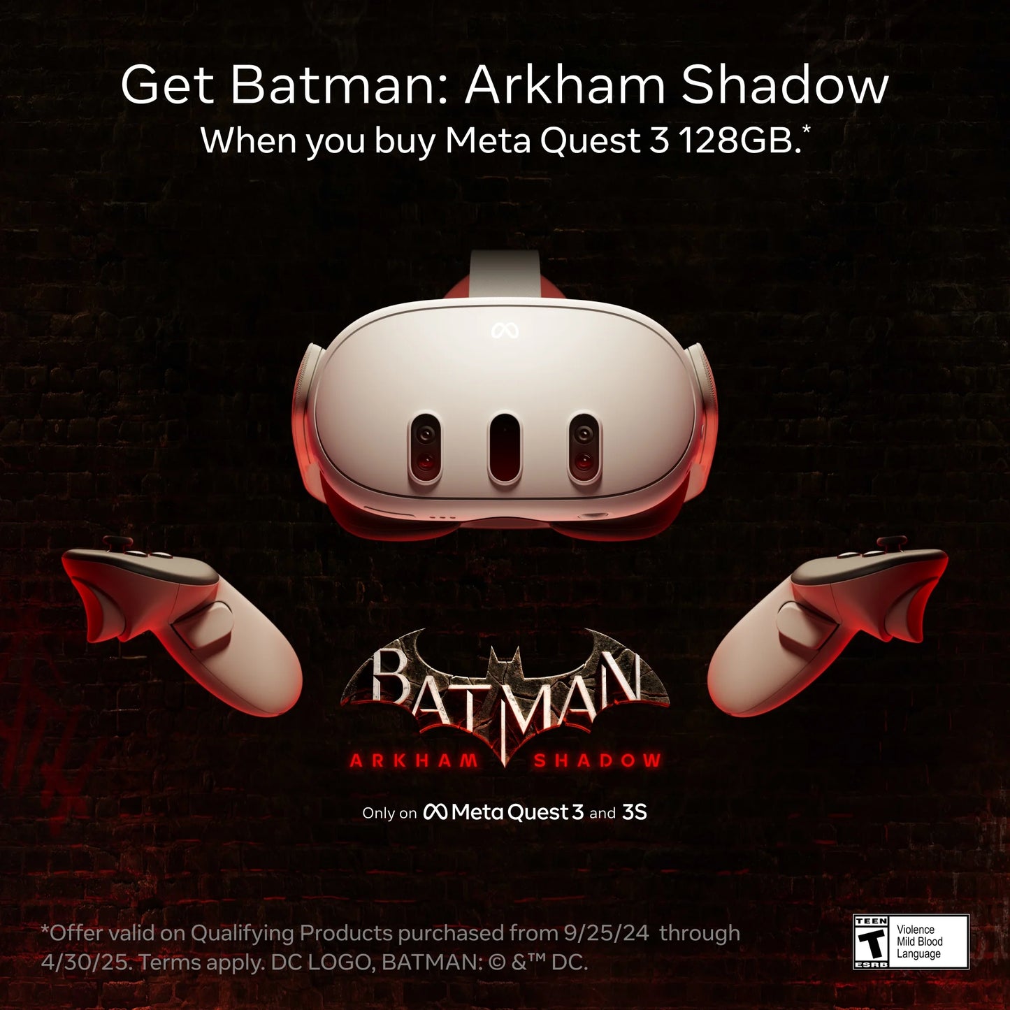 Quest 3 512GB – Get Batman: Arkham Shadow and a 3-Month Trial of Horizon+ Included – All-In-One Headset